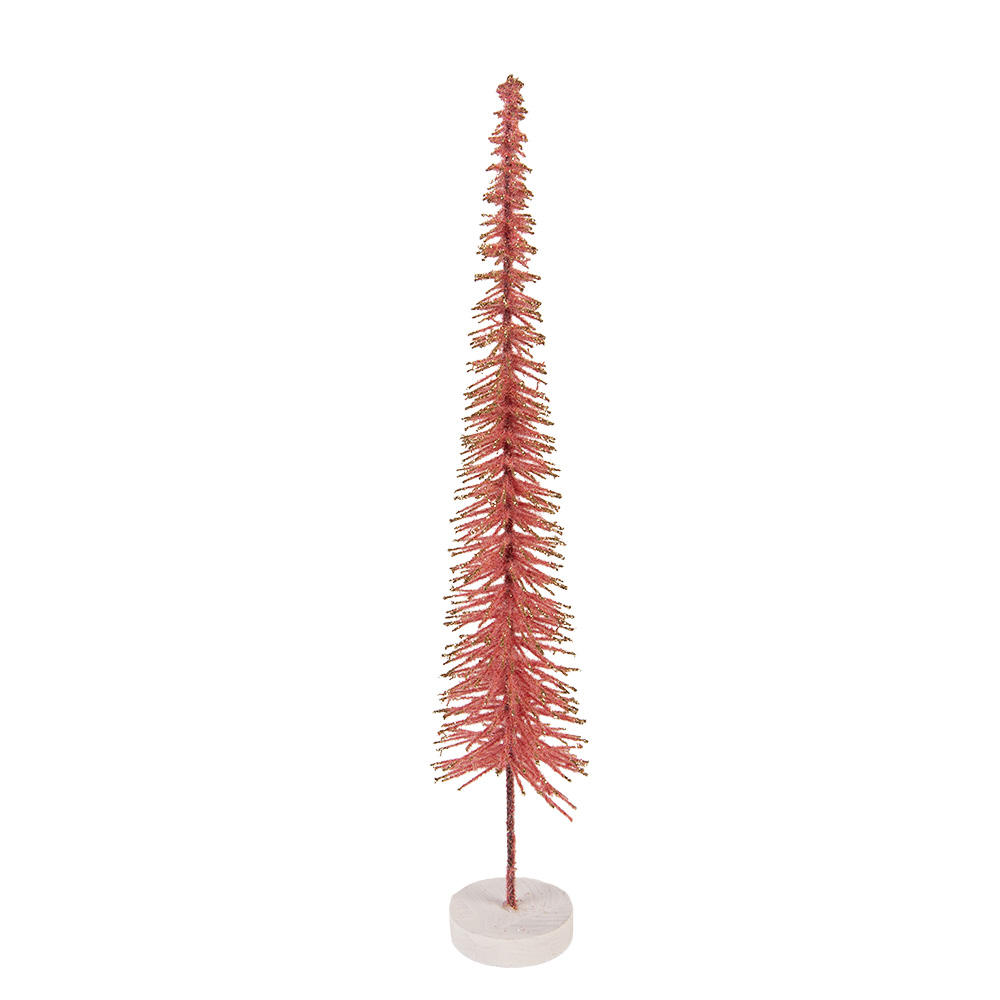 Decorazione Albero di Natale Rosa Color oro Ø 8x40 cm