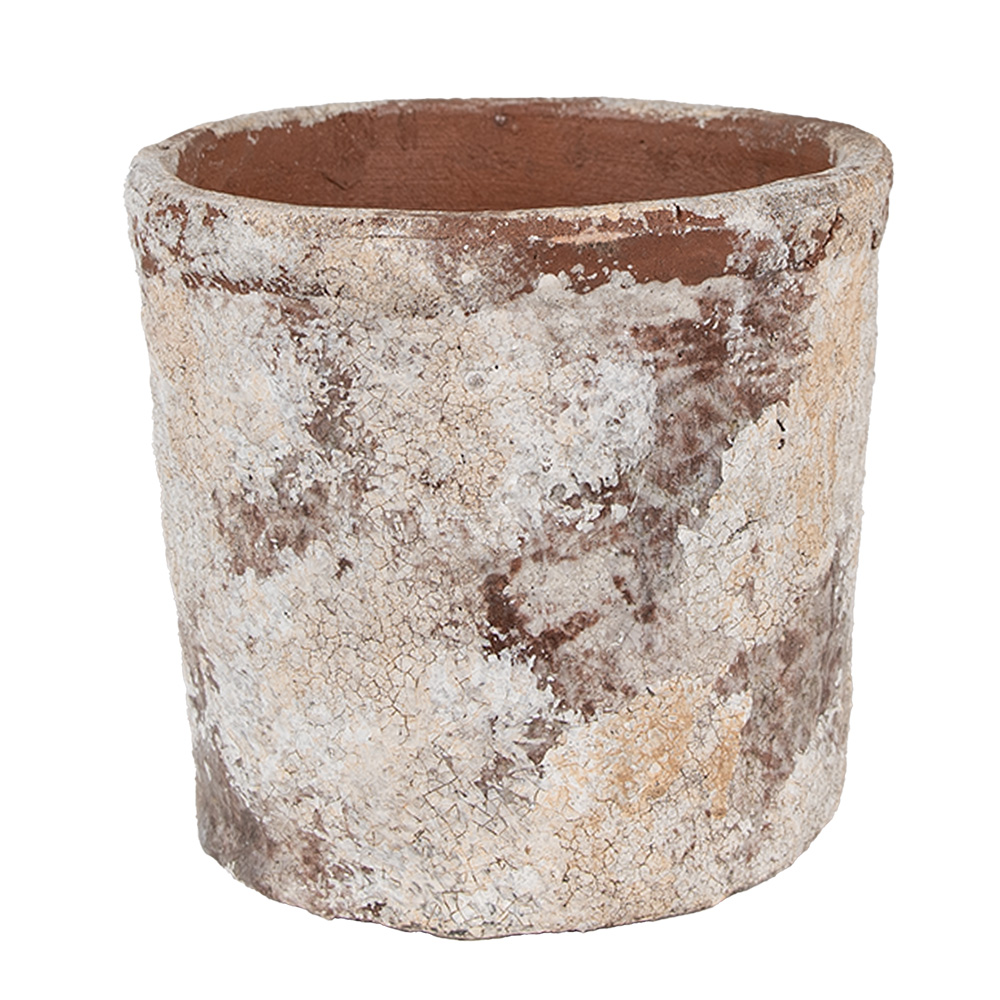 Vaso Porta Pianta Beige Ø 18x15 cm