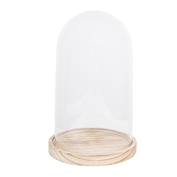 [6GL2170] Glass Cloche Transparent Ø 18x28 cm