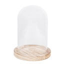 Glass Cloche Transparent Ø 12x17 cm