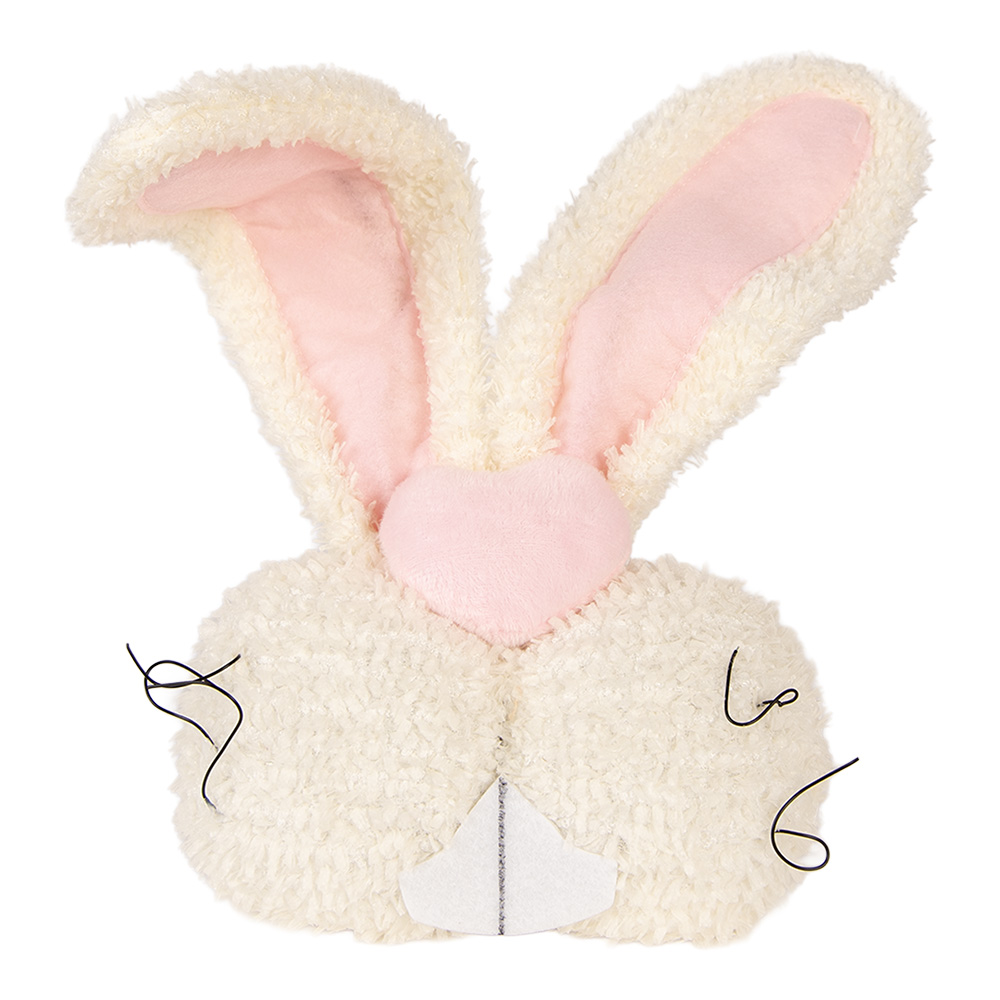 Kissen Kaninchen Beige Rosa 18x10x35 cm