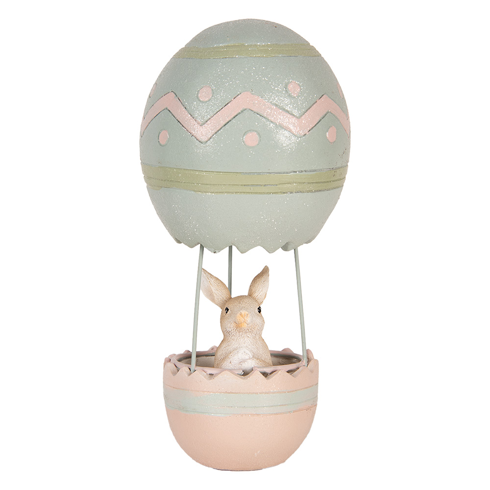 Image de décoration Lapin Beige Bleu Ø 12x25 cm