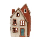 Porte-lampes de Noël chalet Beige Orange 13x8x20 cm