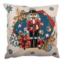 Housse de coussin Beige Bleu 45x45 cm