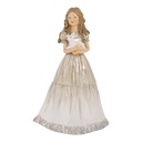 Deko Kind Beige Silberfarbig 14x11x22 cm