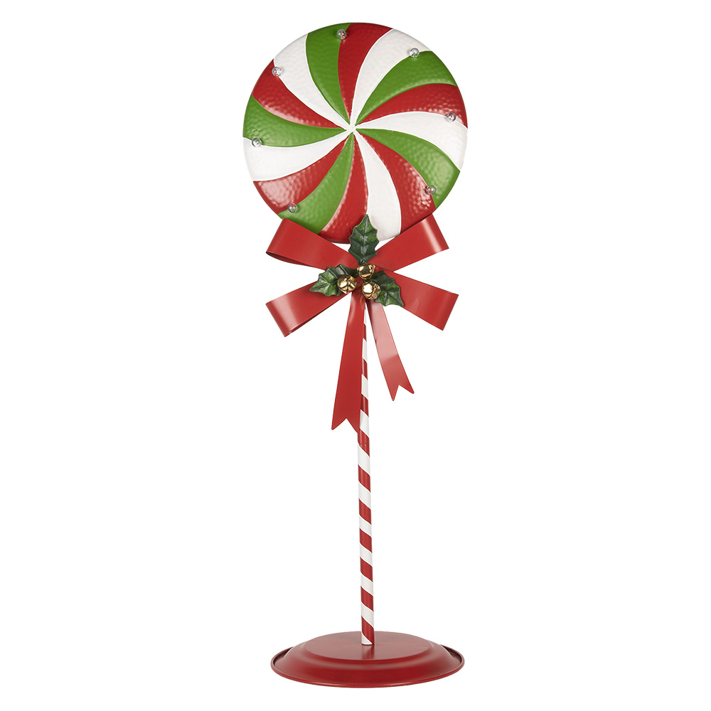 Decoratie lolly met LED 36x29x100 cm / 3xAA