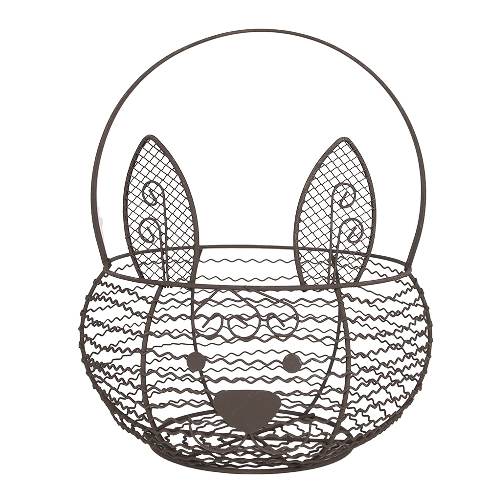 Panier Lapin Marron Ø 20x12/27 cm