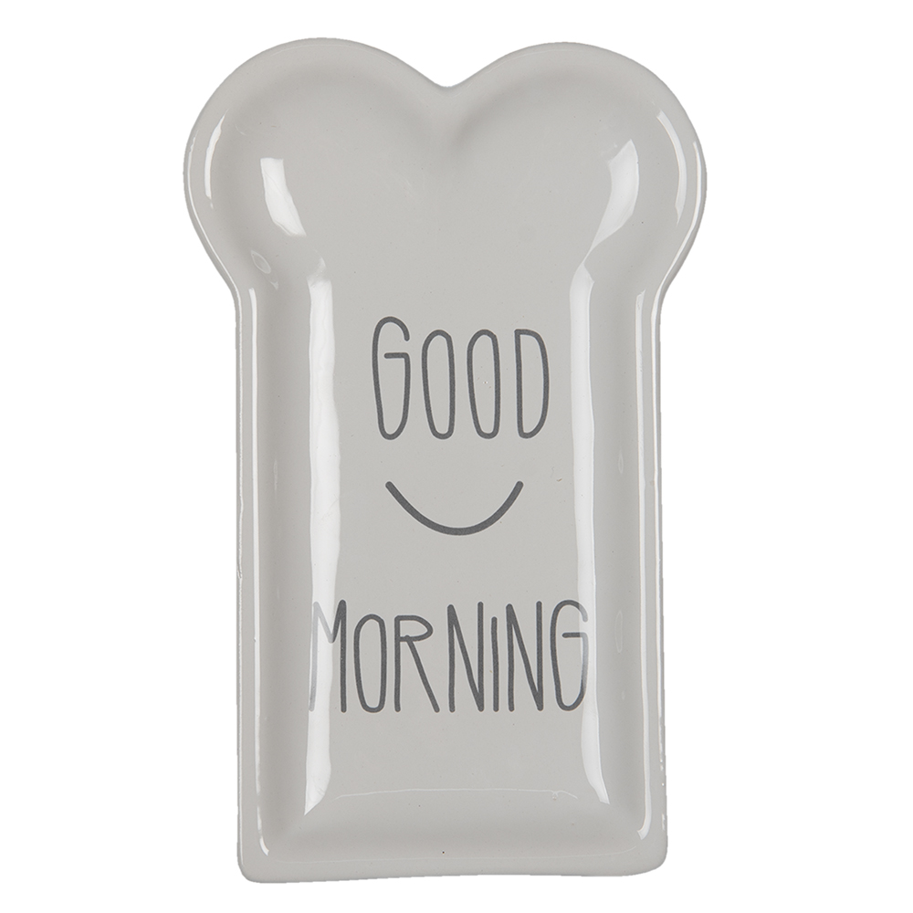 Piatto da Colazione Bianco 10x17x2 cm