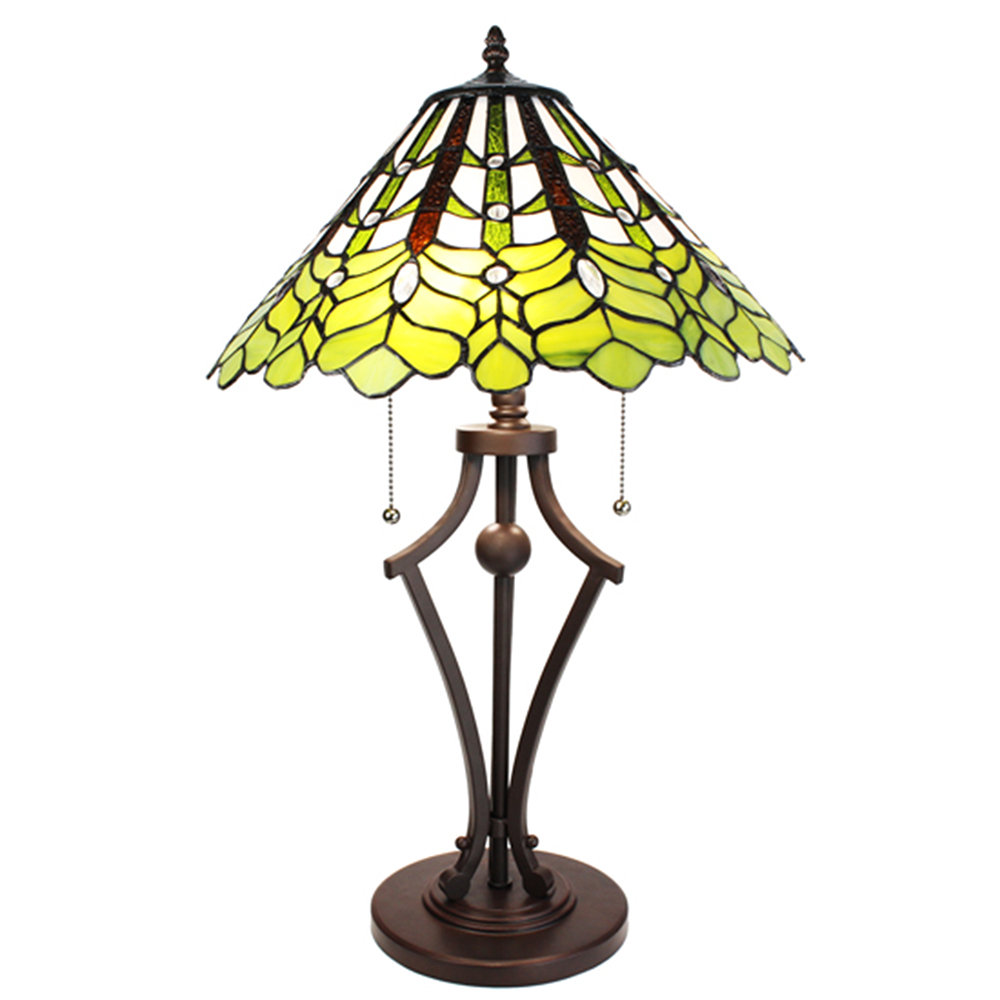 Tafellamp Tiffany Ø 41x62 cm E27/max 2x60W