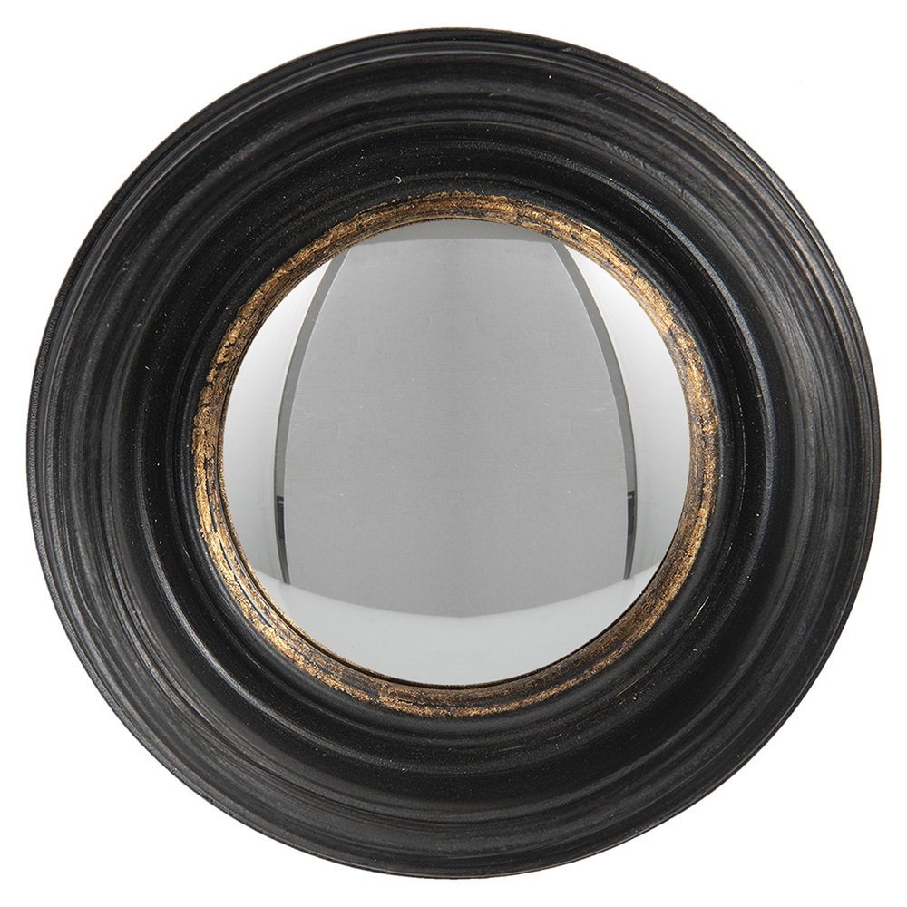 Miroir mural Noir Ø 16x4 cm