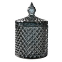 Barattolo con coperchio Grigio Ø 9x14 cm