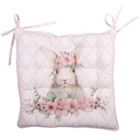 Galette de Chaise Rose 40x40x4 cm