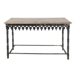 [5Y0958] Sidetable Black 121x45x81 cm