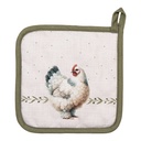 Topflappen Beige Braun 20x20 cm