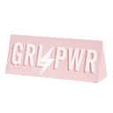 Textschild Rosa 20x6x8 cm