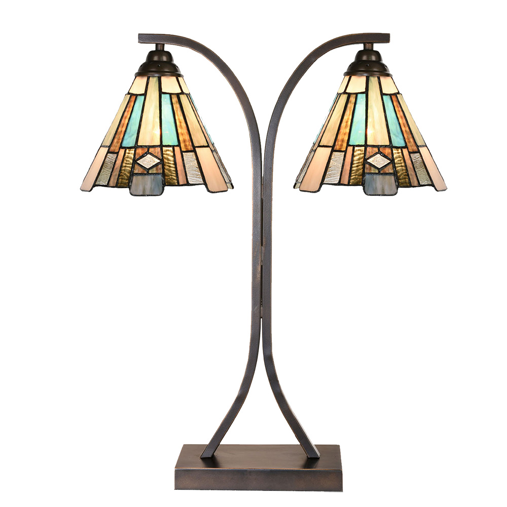 Tafellamp Tiffany 48x19x57 cm E27/max 2x60W