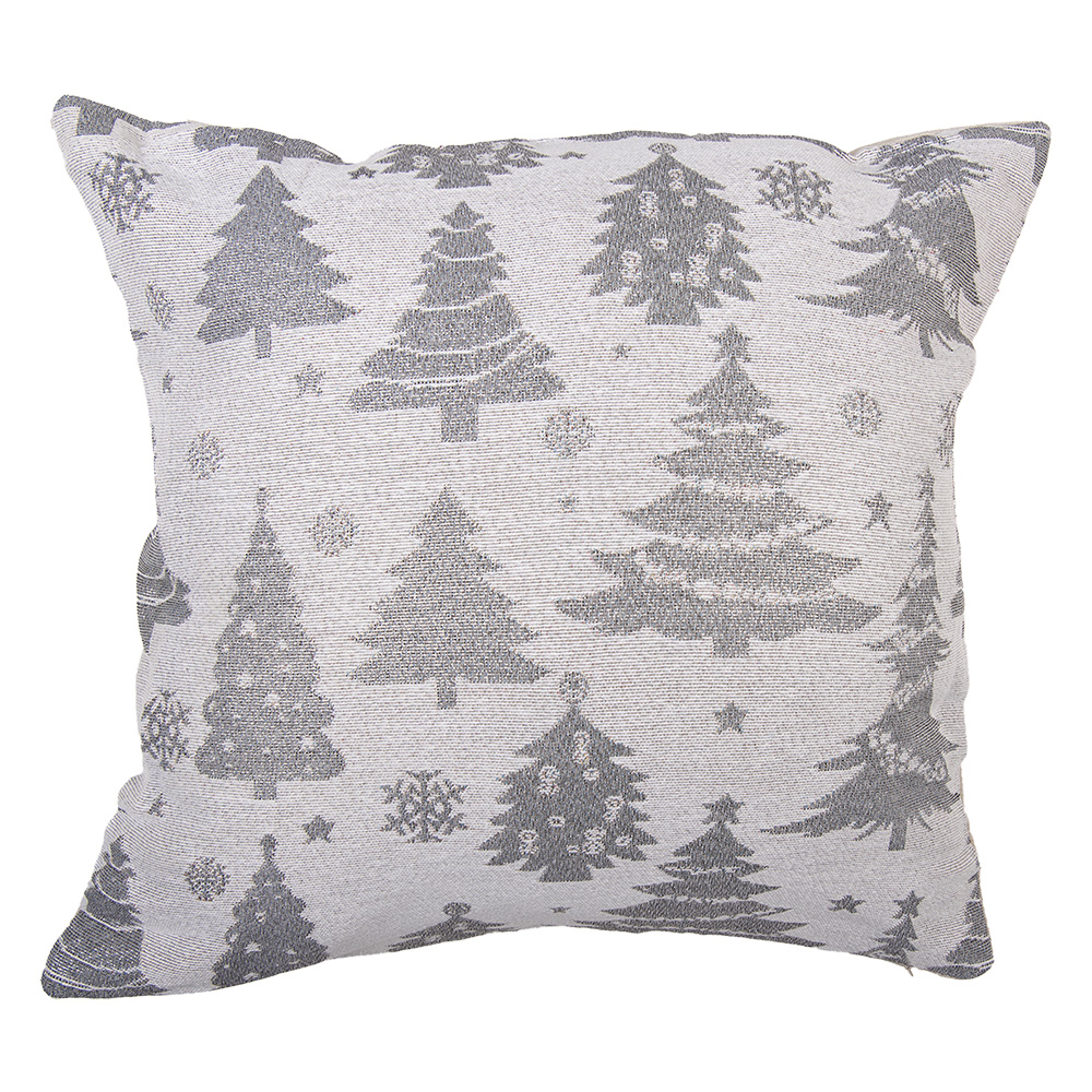 Kissen gefüllt Beige Grau 44x44x4 cm