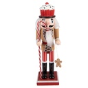 Dekoration Nussknacker Braun Rot 8x7x25 cm