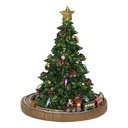 Spieldose Weihnachtsbaum Grün Ø 15x18 cm
