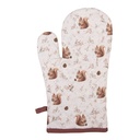 Guanto Forno Beige Marrone 18x30 cm
