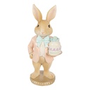 Decorativa Coniglio Beige Rosa 9x7x19 cm