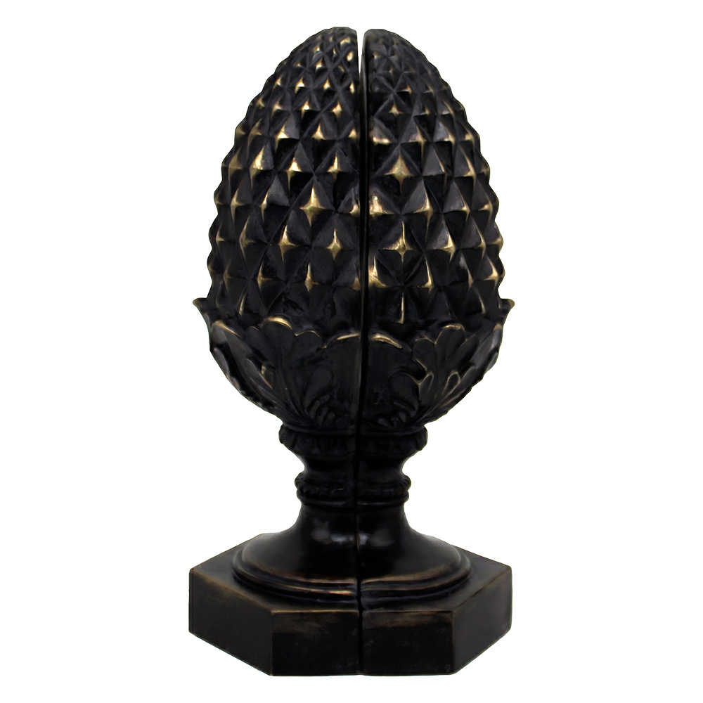 Bookends Set of 2 Gold 16x13x32 cm