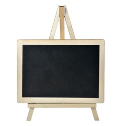 [65644] Tableau noir Noir Beige 20x1x27 cm