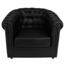 Poltrona con bracciolo Nero 80x75x72 cm