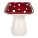 Photophore Champignon Blanc Rouge Ø 7x7 cm