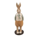 Image de décoration Lapin Marron Orange 7x7x23 cm