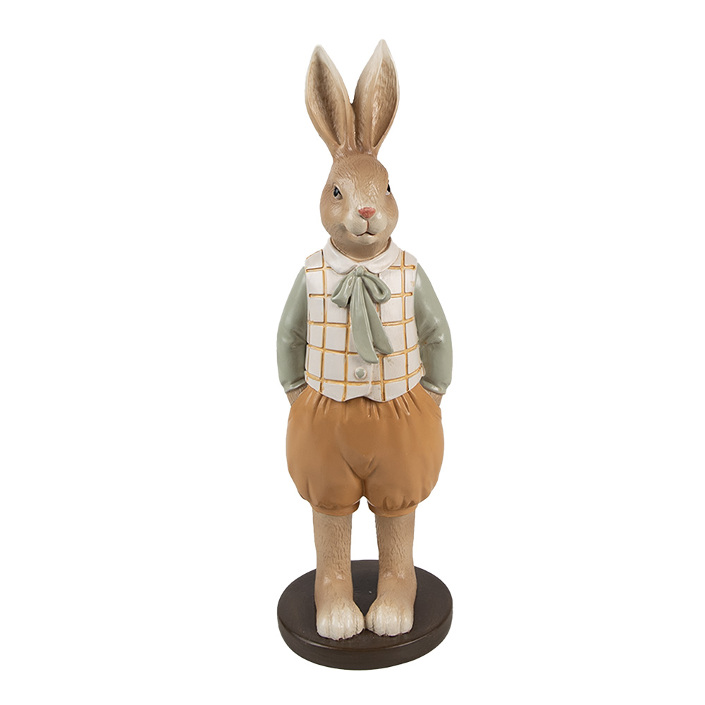 Image de décoration Lapin Marron Orange 7x7x23 cm