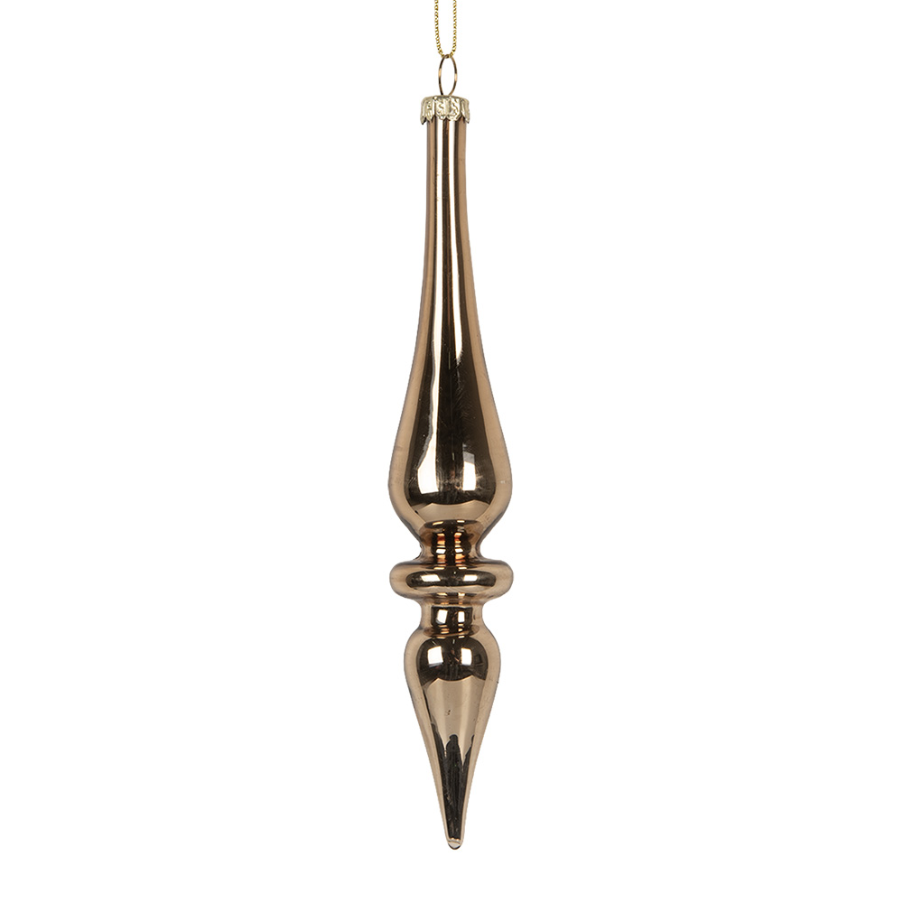 Weihnachtskugel Goldfarbig Ø 3x18 cm