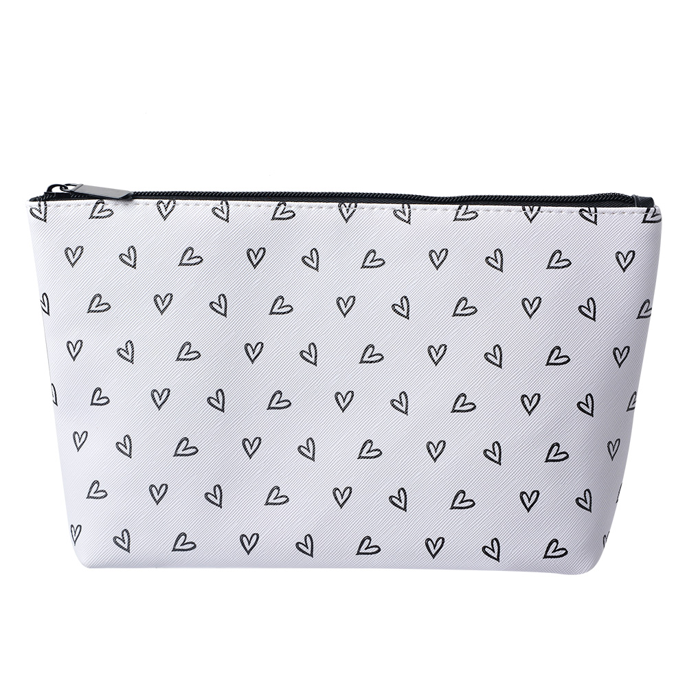 Busta toilette per donne Bianco, Nero 26x6x16 cm