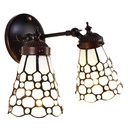 Applique Tiffany Blanc 30x23x23 cm E14/max 2x40W