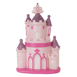 [6LMP803] Night light Castle LED Pink Purple 23x16x35 cm