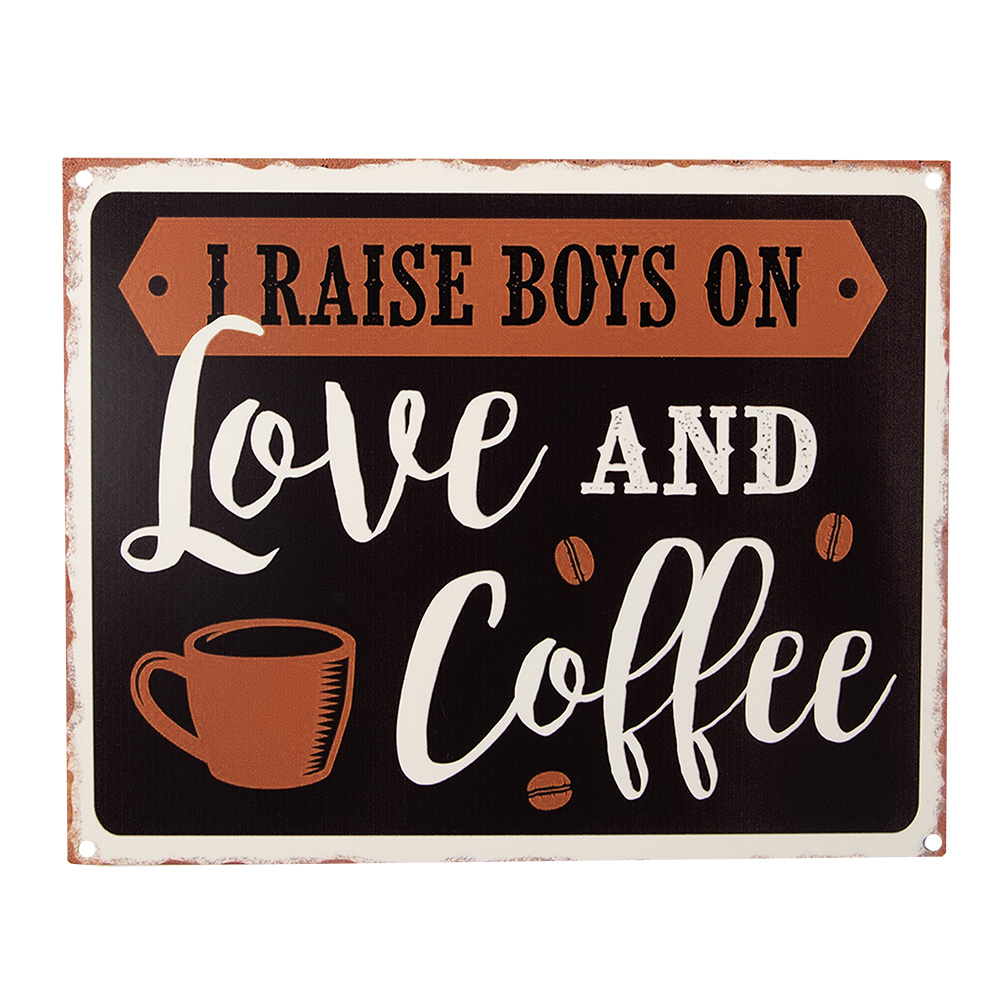 Text Board Black Brown 25x1x20 cm