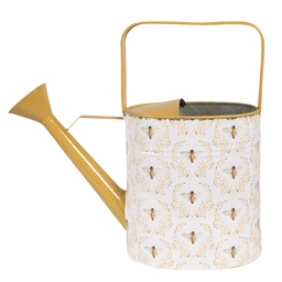 [6Y5517] Decorative Watering Can White Yellow 33x12x32 cm