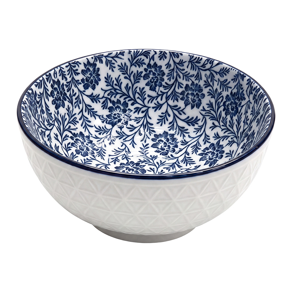 Scodella Bianco Blu Ø 13x5 cm / 300 ml