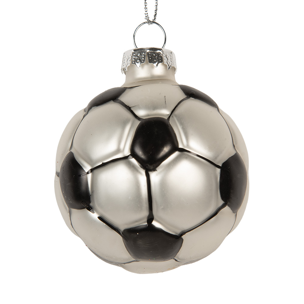 Boule de Noël Gris Noir Ø 6x6 cm