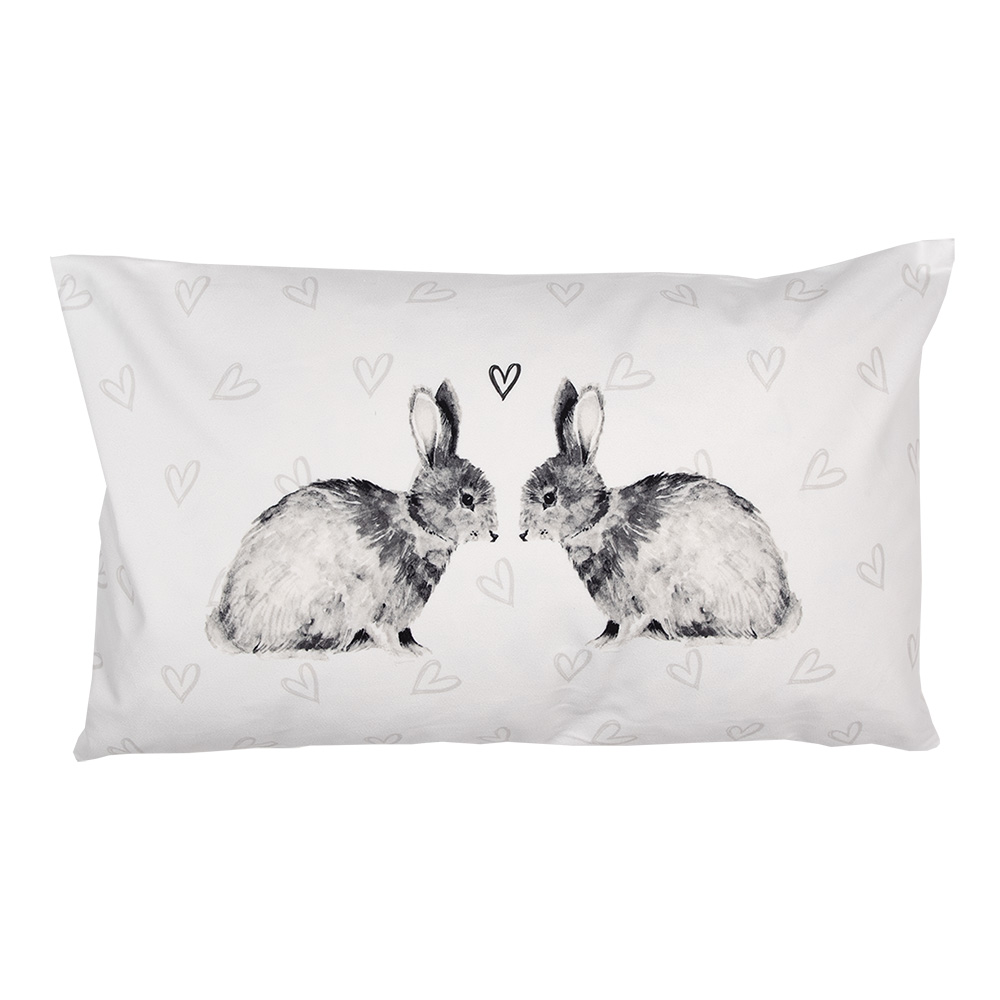 Federe Cuscini Bianco Grigio 30x50 cm