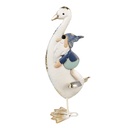 Deko Gans Weiß 15x13x36 cm