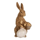 Decoration Statue Rabbit Brown 9x7x14 cm