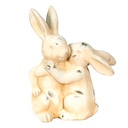 Statua Decorativa Coniglio Beige 20x10x25 cm