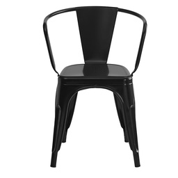 [50896] Sedie da Cucina Nero 52x58x79 cm