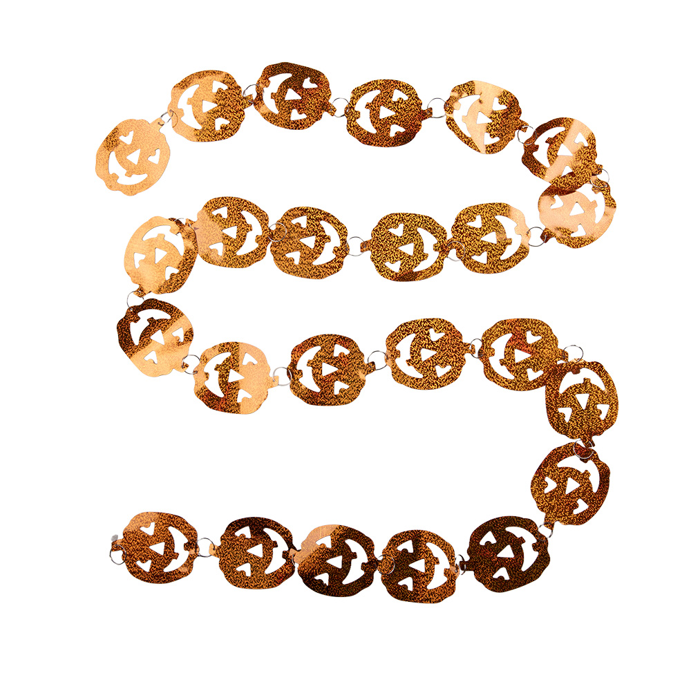 Decoration garland Halloween Orange 237x1x9 cm