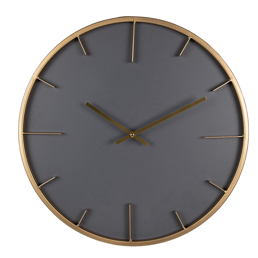 Wanduhr Grau Ø 45x4 cm / 1xAA