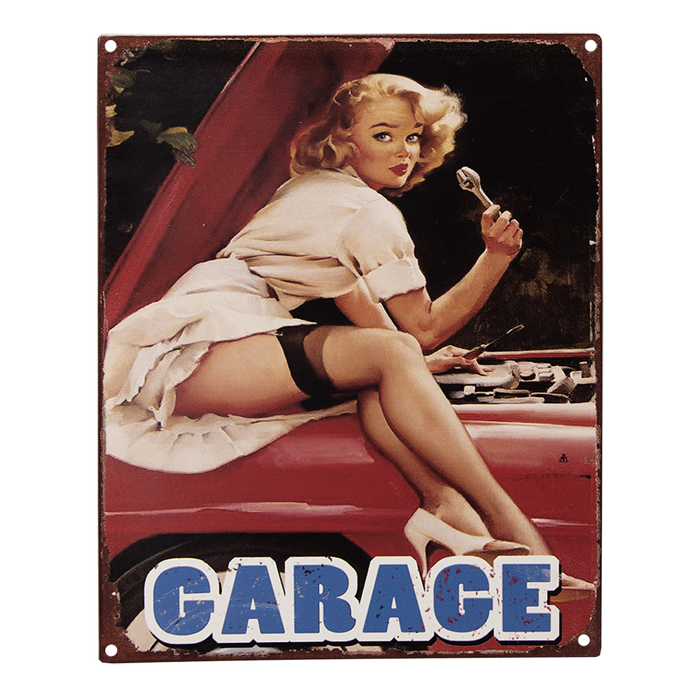 Targa Decorazione Rosso 20x1x25 cm