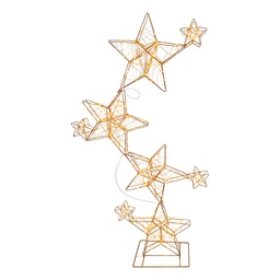 [6LMB0019] Lampada da Terra Stella Color oro 67x5x116 cm