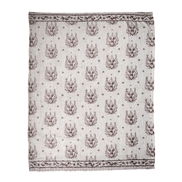 [GTW60-1] Plaid Beige Braun 130x180 cm