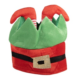 [66570] Cappello di babbo natale Rosso Verde 30x26 cm